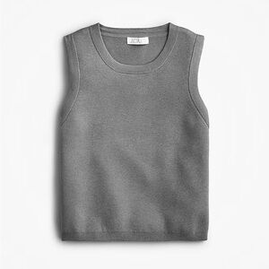 RE-IMAGINED by J. Crew Grey Sleeveless Crop Top Sweater Lyocell